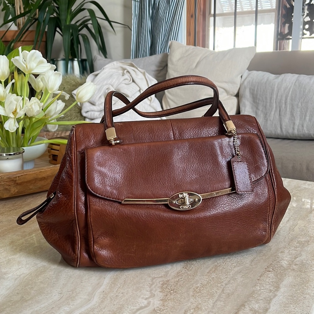 Leather Coach bag
